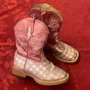 Toddler Girls Roper Boots size 7